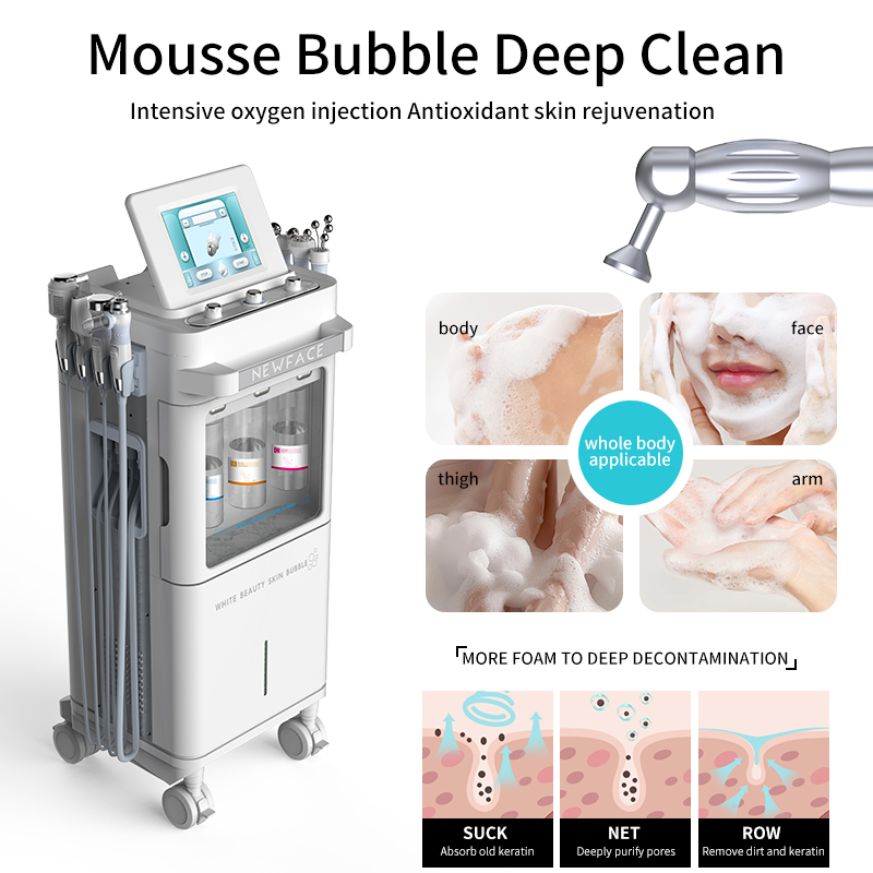 2025 Latest Multi-Functional Oxygen Therapy Facial Machine Whitening Exfoliators Microdermabrasion Jet Stripping Technology Face