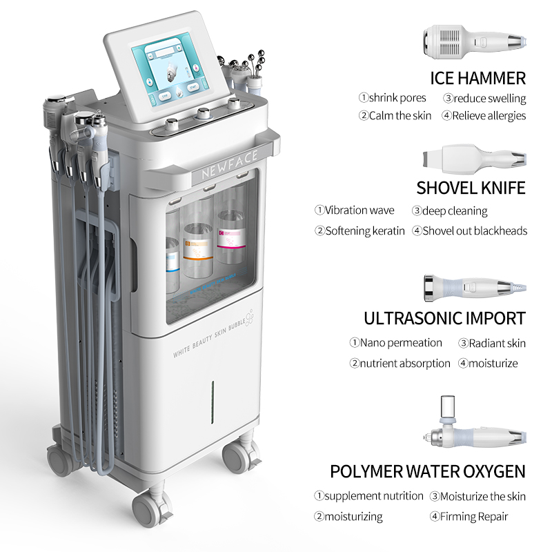 2025 Latest Multi-Functional Oxygen Therapy Facial Machine Whitening Exfoliators Microdermabrasion Jet Stripping Technology Face