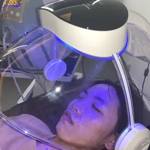 SWIDA 7 Color LED Facial Steamer Desktop Hydrogen Oxygen Hot Spray Mask for Skin Rejuvenation and Brightening