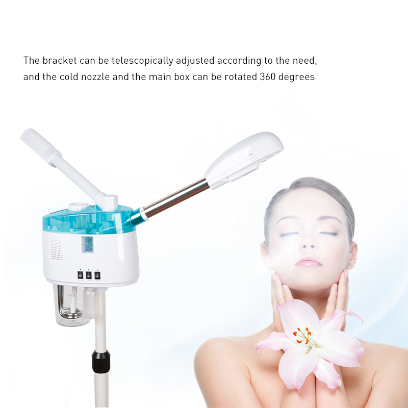Best Sellers Standing Hot And Cold Vaporizador De Ozonio Facial Deep Cleaning Vaporizador Beauty Salon Facial Steamer