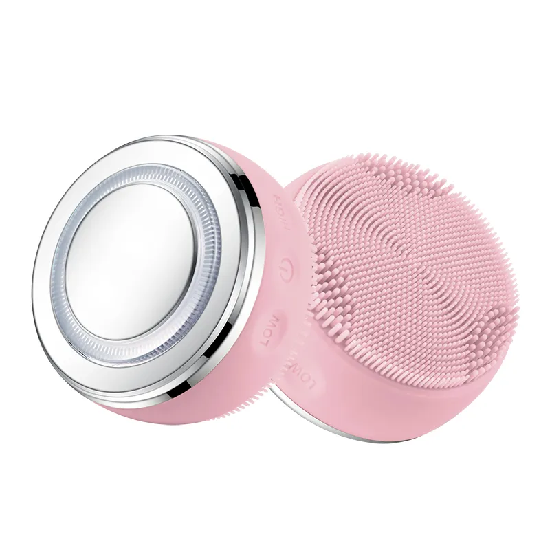 Waterproof Portable Electric Cleanser Rechargeable Silicone Face Scrub Device Facial Cleansing Brush