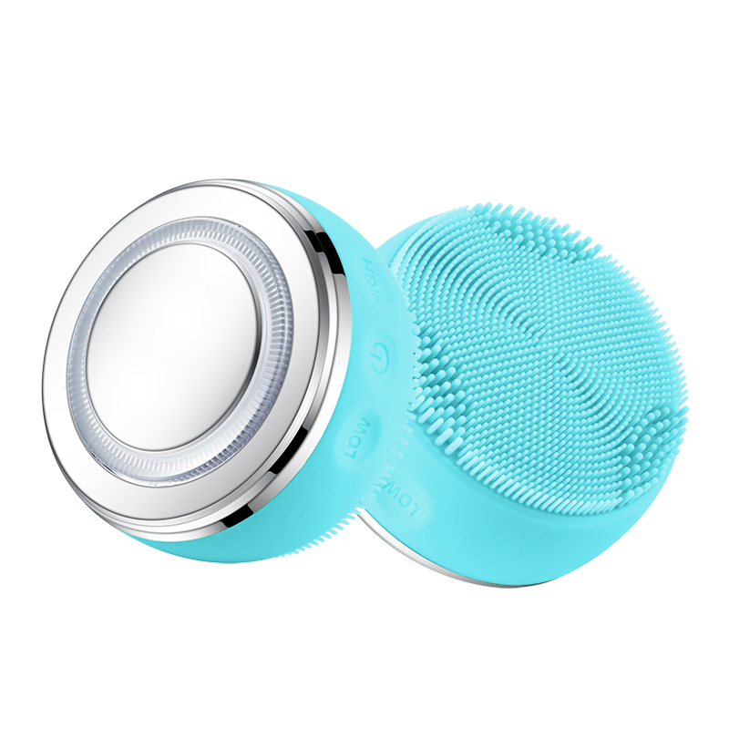 Waterproof Portable Electric Cleanser Rechargeable Silicone Face Scrub Device Facial Cleansing Brush