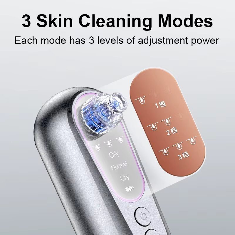 Pore Vacuum Blackhead Remover Multi-Functional Facial Smart Handheld Suction Machine Electric Vacuum