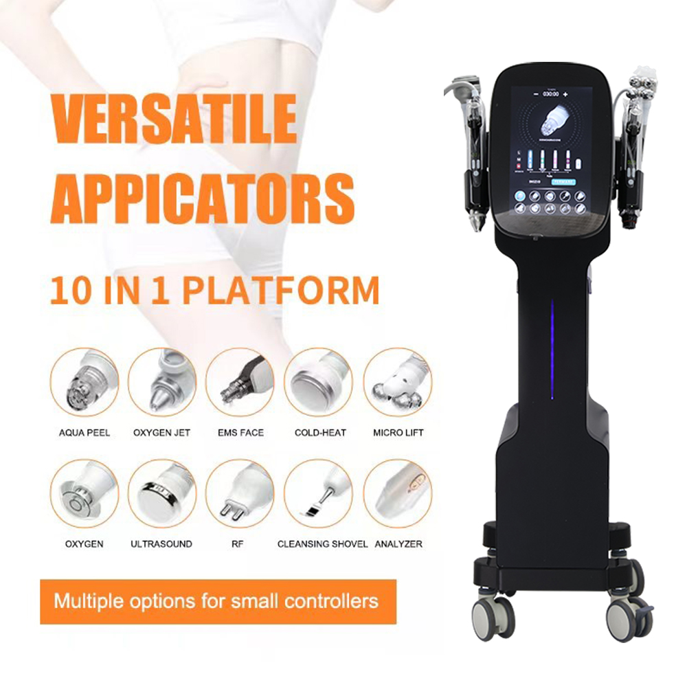 Hydro Machine 9-in-1 Aqua Peel Microdermabrasion Hydra Beauty Facial Care H2O2 Oxygenation and Glow Skin with US Plug