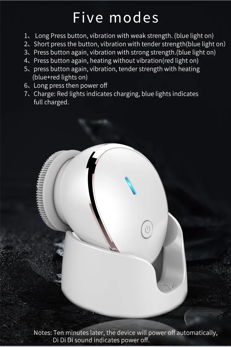 Electric Facial Cleansing Brush - Deep Pore Cleaner & Exfoliator