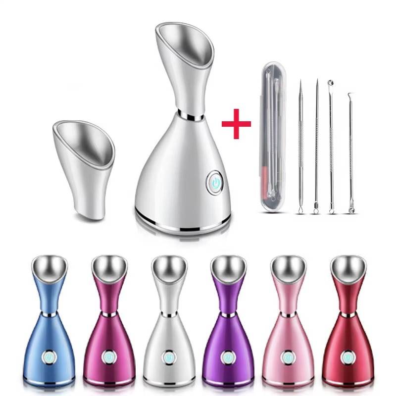 2023 Professional Face Spa Electric Nano Mini Mist Sprayer Face Facial Steamer With Warm Vapor