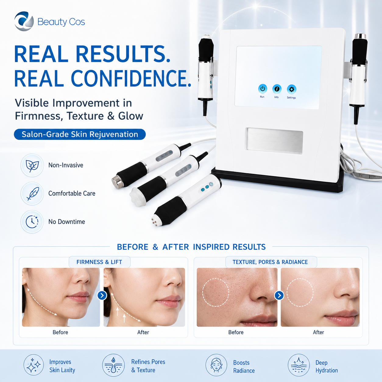 Professional Facial Spa Machine Microdermabrasion Hydro Facial Water Oxygen Jet Peel for Rejuvenation Skin Whitening