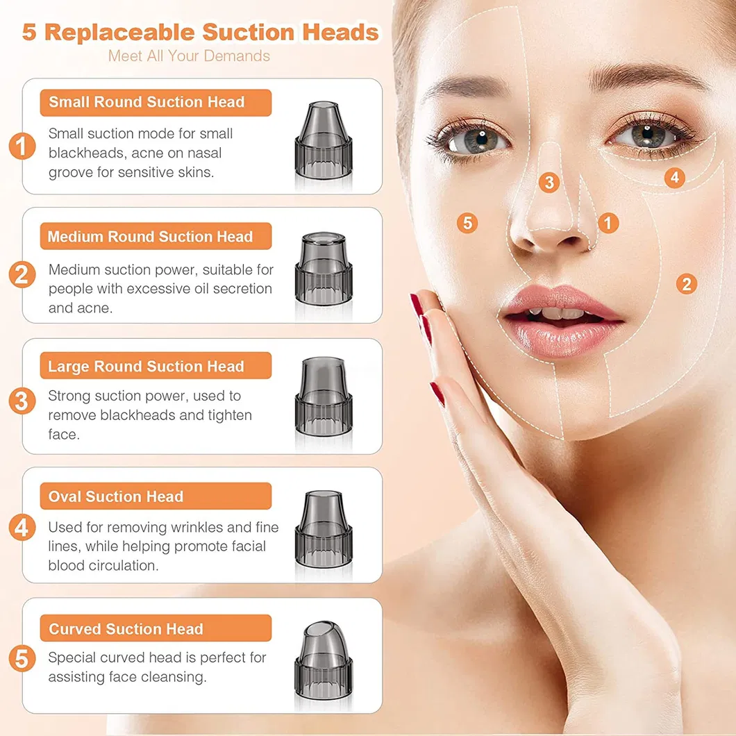 Acne Remove Tool USB Rechargeable Electric Deep Facial Pore Cleaner Vacuum Blackhead Remover