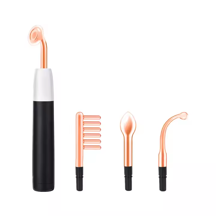 Wireless 4 in 1 Handheld Skin Rejuvenation High Frequency Wand Electrotherapy Facial Device