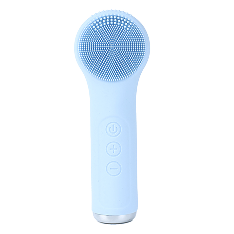 Facial Massager Face Cleaning Brush Skin Scrubber Silicone Electric Facial Cleansing Brush Waterproof Ipx7 with CE