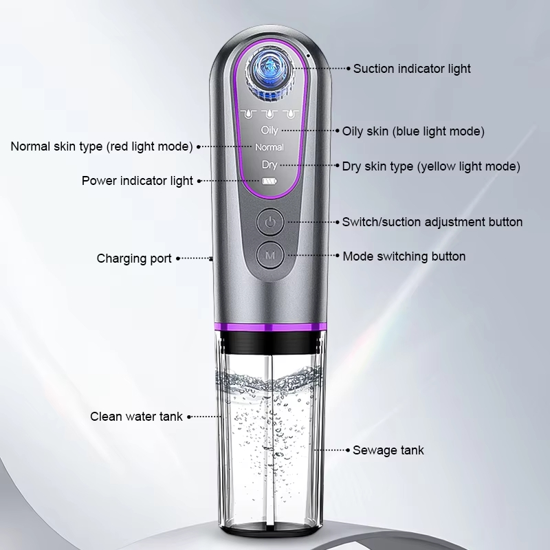 Pore Vacuum Blackhead Remover Multi-Functional Facial Smart Handheld Suction Machine Electric Vacuum