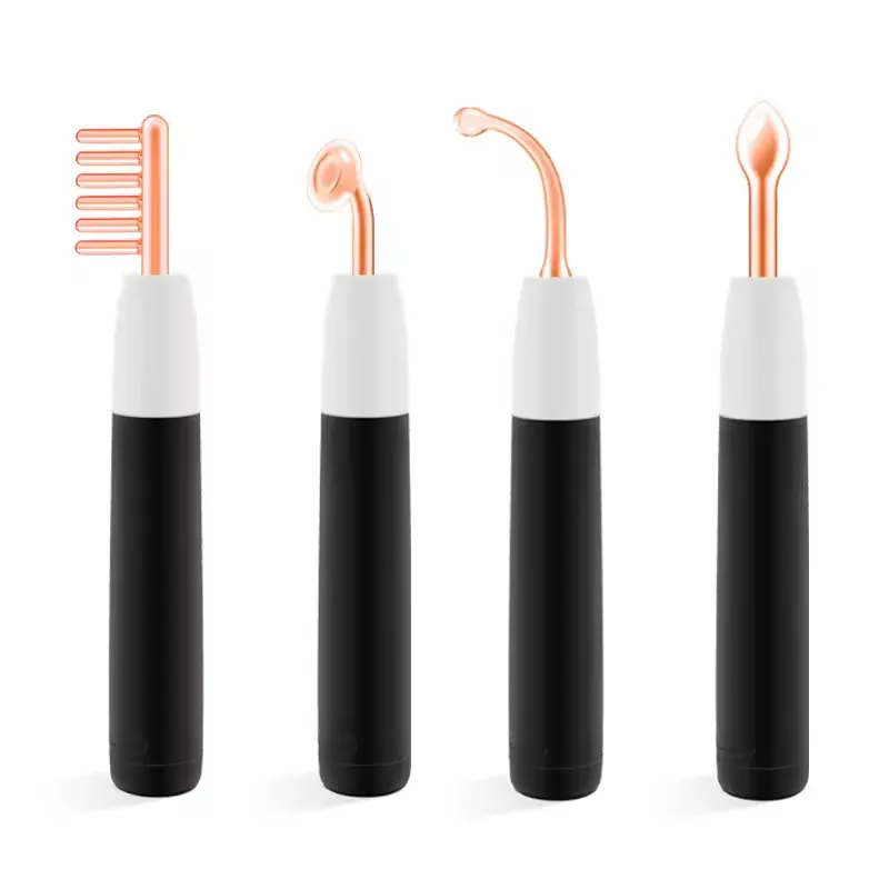 Wireless 4 in 1 Handheld Skin Rejuvenation High Frequency Wand Electrotherapy Facial Device