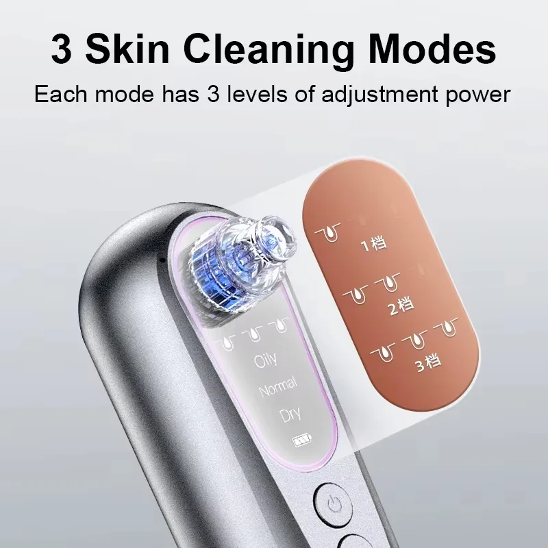 Pore Vacuum Blackhead Remover Multi-Functional Facial Smart Handheld Suction Machine Electric Vacuum