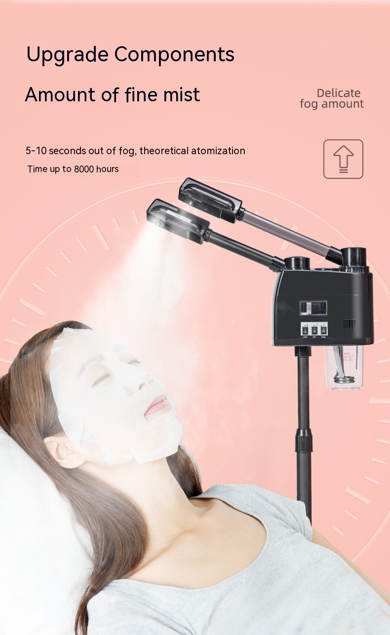 S.W Beauty 2 in 1 Facial Steamer Esthetician Steamer with Hot &amp; Cold Nozzle Face Steamer for Salon Spa Oxygen Jet Facial Machine