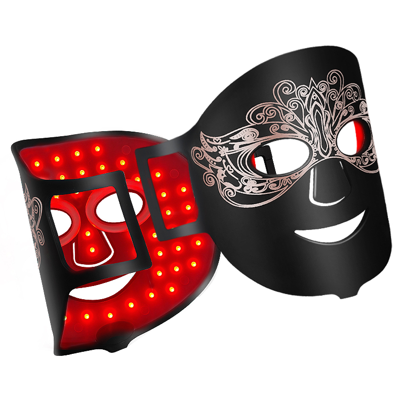 60 LEDs Four-Wavelength Red Light Therapy Mask 660nm 850nm 415nm 590nm 10W Flexible Neoprene Factory Wholesale