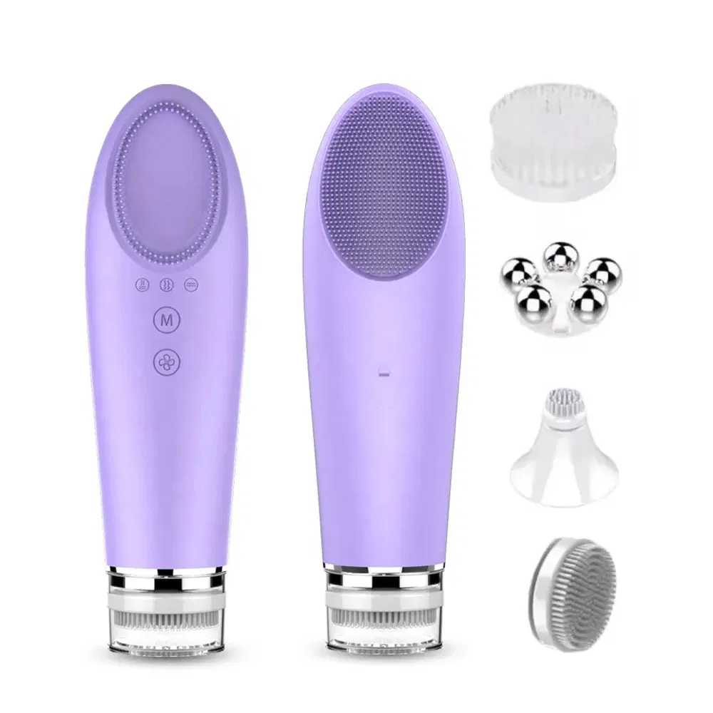 Electric 4 in 1 Facial Cleansing Body Massager Tools Skin Care Cleanser Face Washing Brush