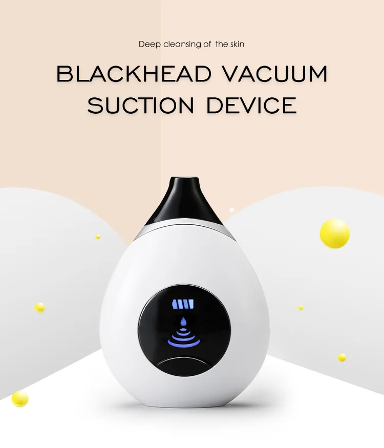 Portable USB Rechargeable Facial Pore Cleaner Electric Remover Vacuum Exfoliating Spatula Blackhead Scraping Tool