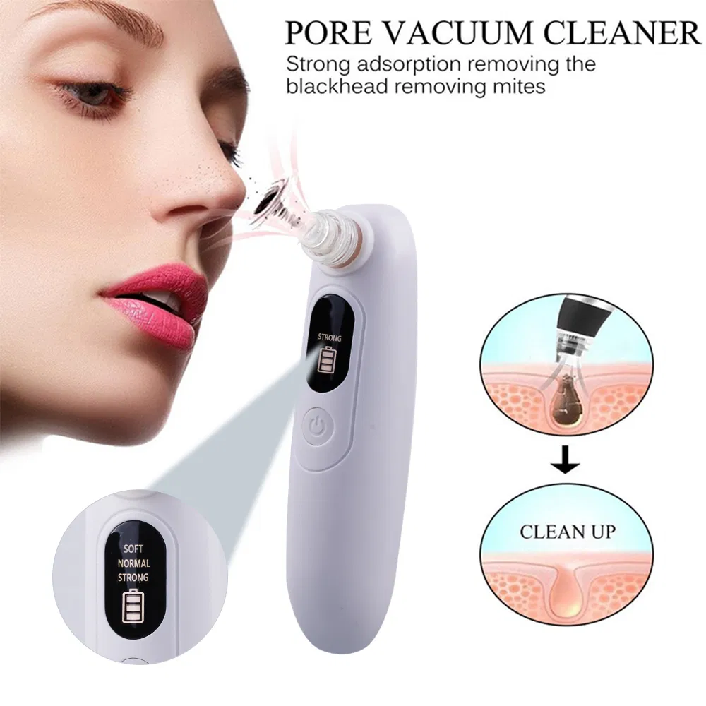 Rechargeable Vacuum Suction Blackhead Remover with LCD Display