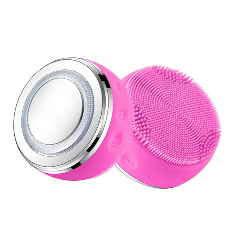 Waterproof Portable Electric Cleanser Rechargeable Silicone Face Scrub Device Facial Cleansing Brush