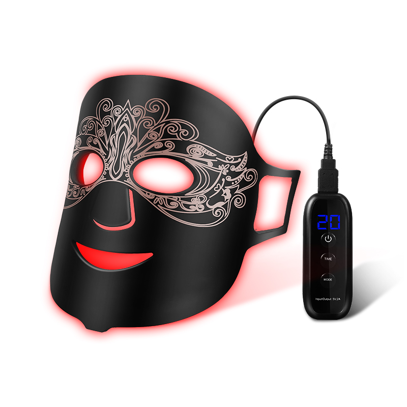 60 LEDs Four-Wavelength Red Light Therapy Mask 660nm 850nm 415nm 590nm 10W Flexible Neoprene Factory Wholesale