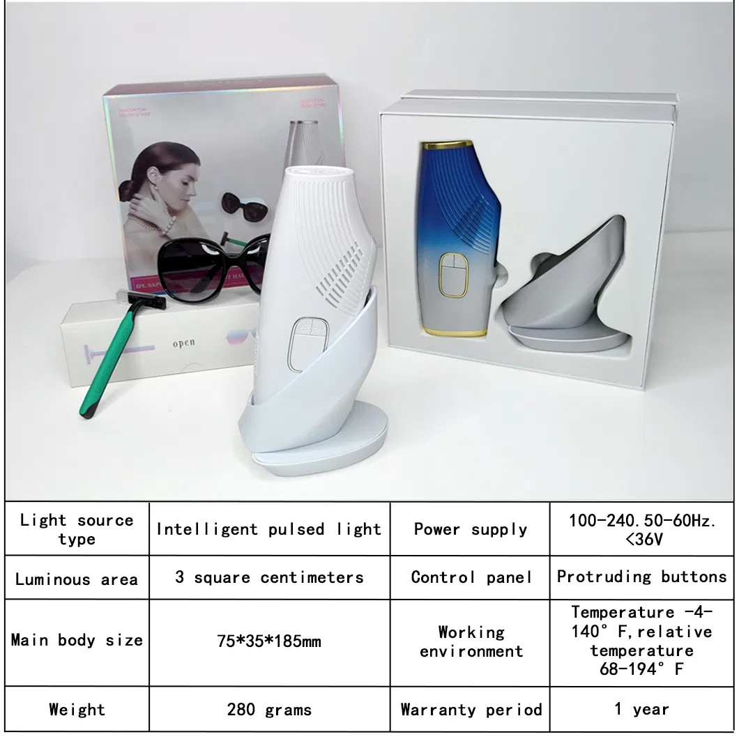 Multi-Functional 3in1 Household Electric Acne Treatment Skin Care IPL Hair Removal Device
