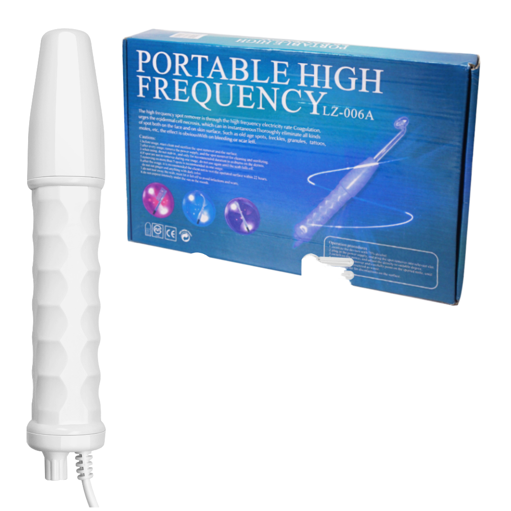 High Frequency Electrode Glass Tube Wand Beauty Theapy Machine for Wrinkles Remove Facial Care Skin Tightening Acne Spot