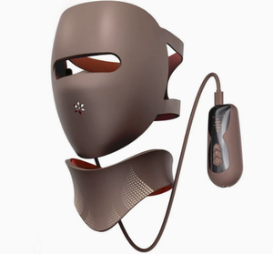 Red Light Therapy LED Face Mask &amp; Beauty Neck Instrument for Home Use 4 Modes &amp; 3D Design-Liquid Silicone Rubber Beauty Mask