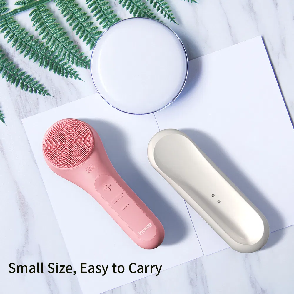 Portable Rechargeable Waterproof Electric Face Cleansing Brush for Deep Cleaning Beauty Wireless Sonic Facial Cleansing Brush