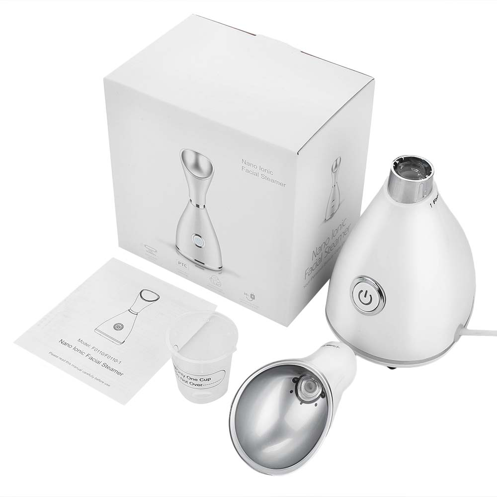 2023 Professional Face Spa Electric Nano Mini Mist Sprayer Face Facial Steamer With Warm Vapor