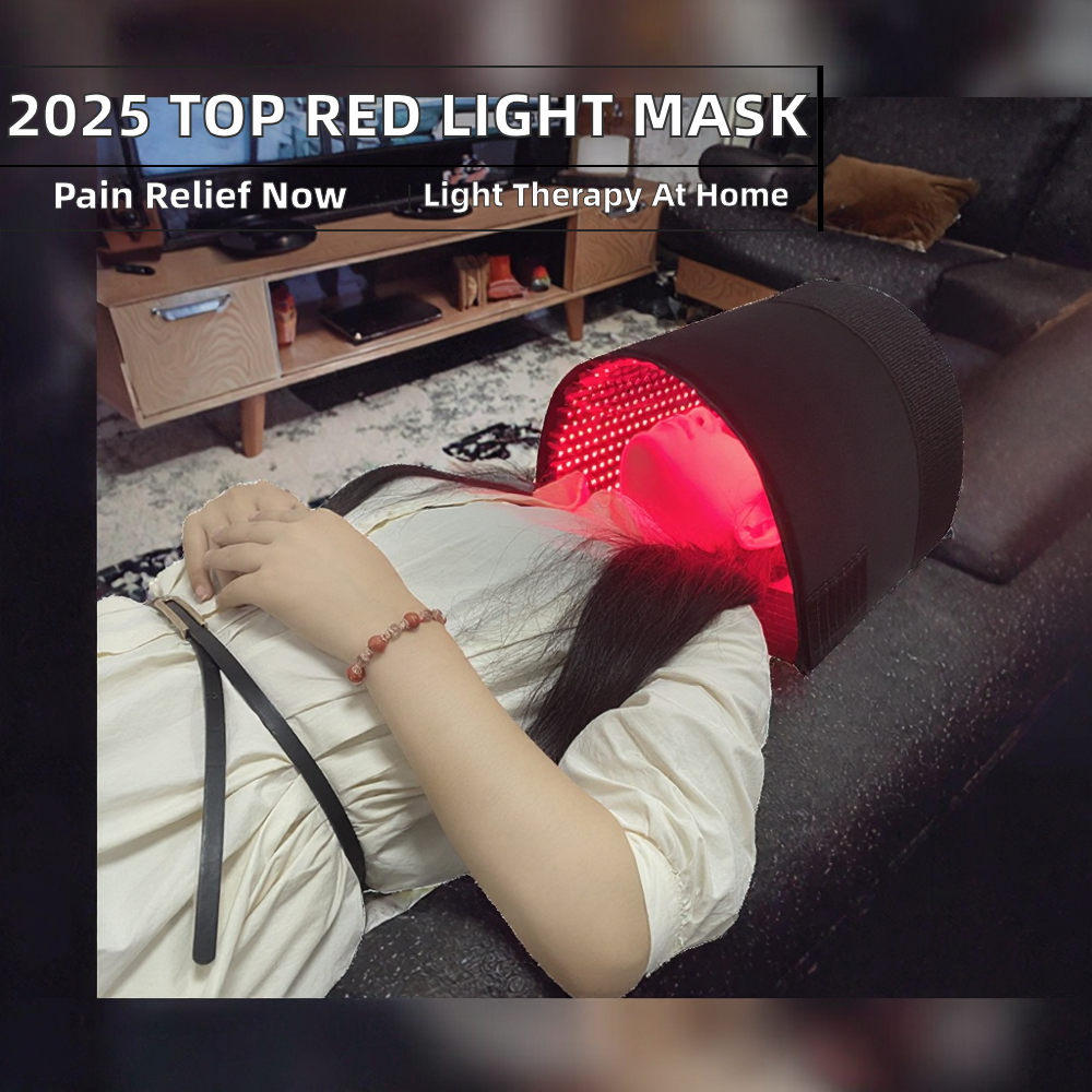 Shanglaite T150 Hand Held Pain Relief Red &amp; Near-Infrared Light Therapy Mask for Head 70x30cm 100W High-Efficiency LED Home Use