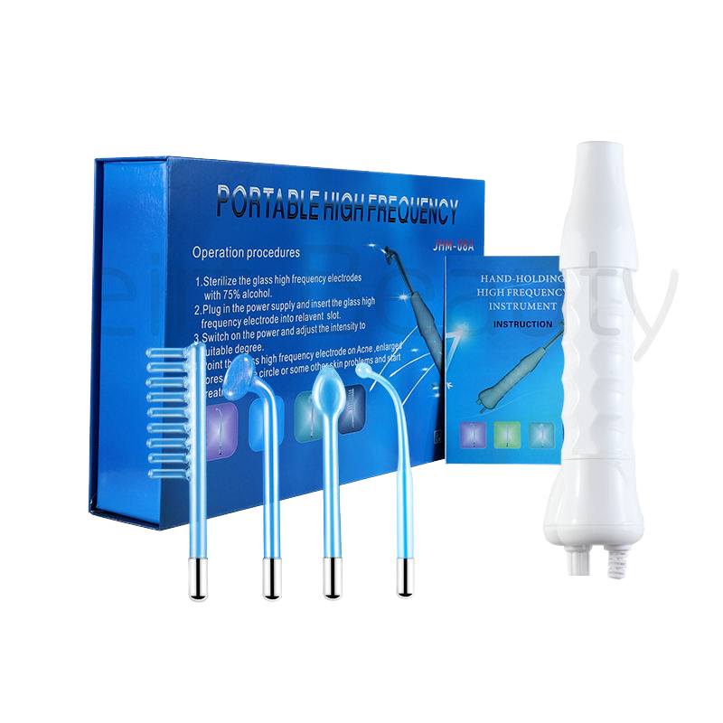 High Frequency Electrode Glass Tube Wand Beauty Theapy Machine for Wrinkles Remove Facial Care Skin Tightening Acne Spot