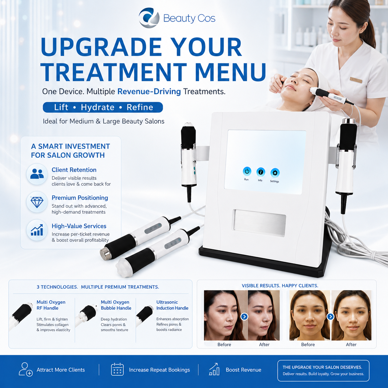 Professional Facial Spa Machine Microdermabrasion Hydro Facial Water Oxygen Jet Peel for Rejuvenation Skin Whitening