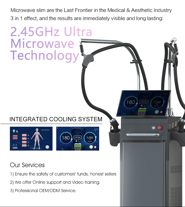 Coolwave Micro Wave 80% Fat Reduction Safe Weight Loss Body Slimming Air Cooling Standing ONDA Machine