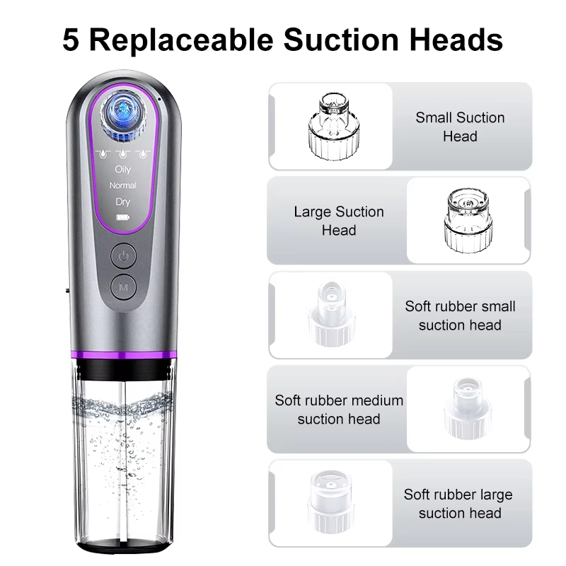 Pore Vacuum Blackhead Remover Multi-Functional Facial Smart Handheld Suction Machine Electric Vacuum