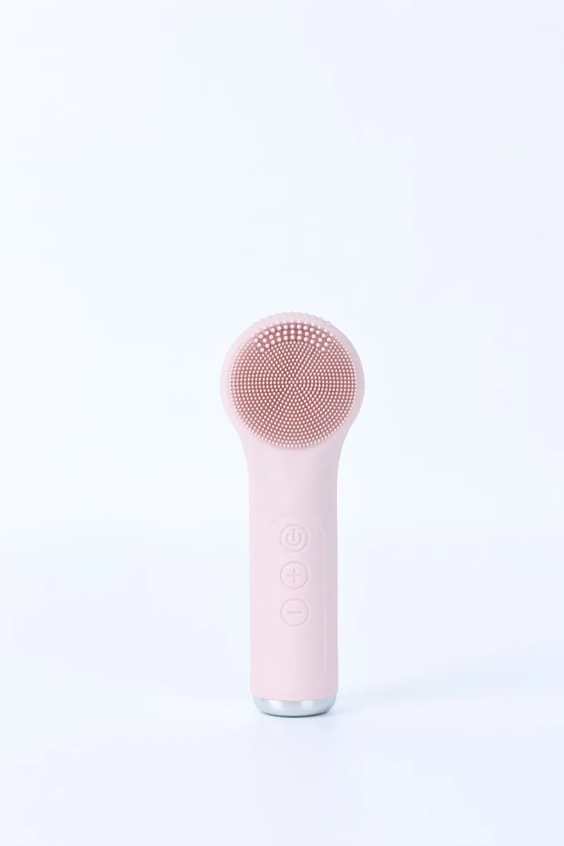 Facial Massager Face Cleaning Brush Skin Scrubber Silicone Electric Facial Cleansing Brush Waterproof Ipx7 with CE