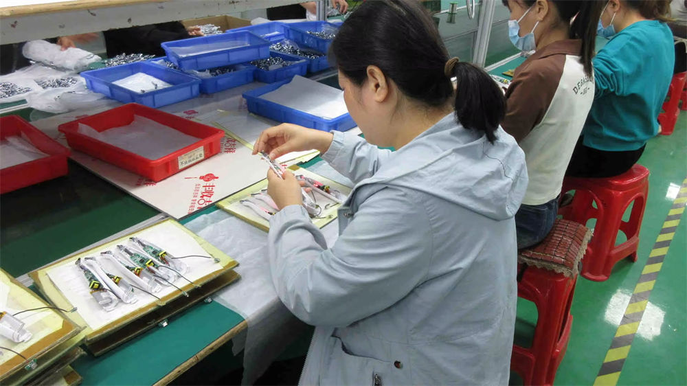 Semi-finished products inspection at BryMax Beauty quality control station