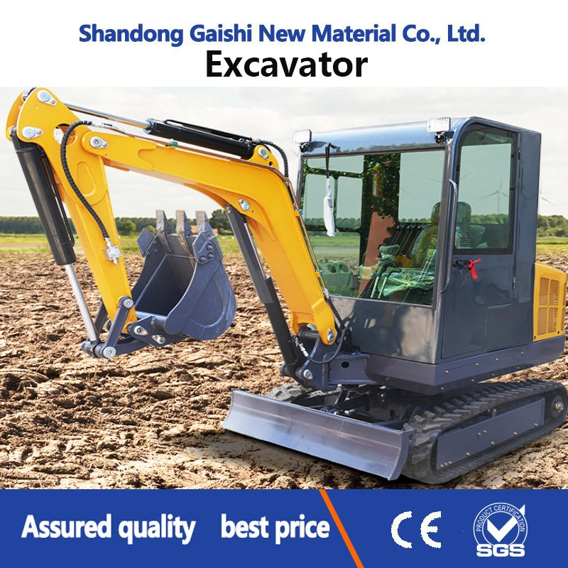 0.8-3ton Closed Cabin Crawler Digger Mini Hydraulic Excavator for Construction Site