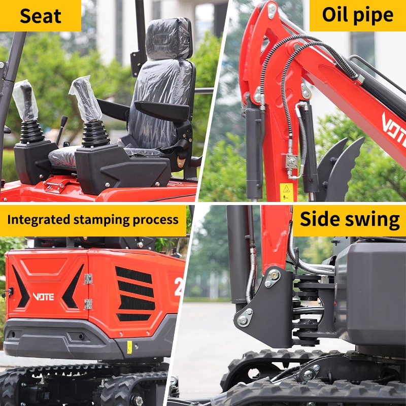 Vote Hot Cheap Mini Excavator for Sale Hydraulic Crawler Digger Mini Excavator 1ton 2 Ton 3.5 Ton Free Shipping 3 Ton 3.5 Ton Prices with Thumb Bucket for Sale