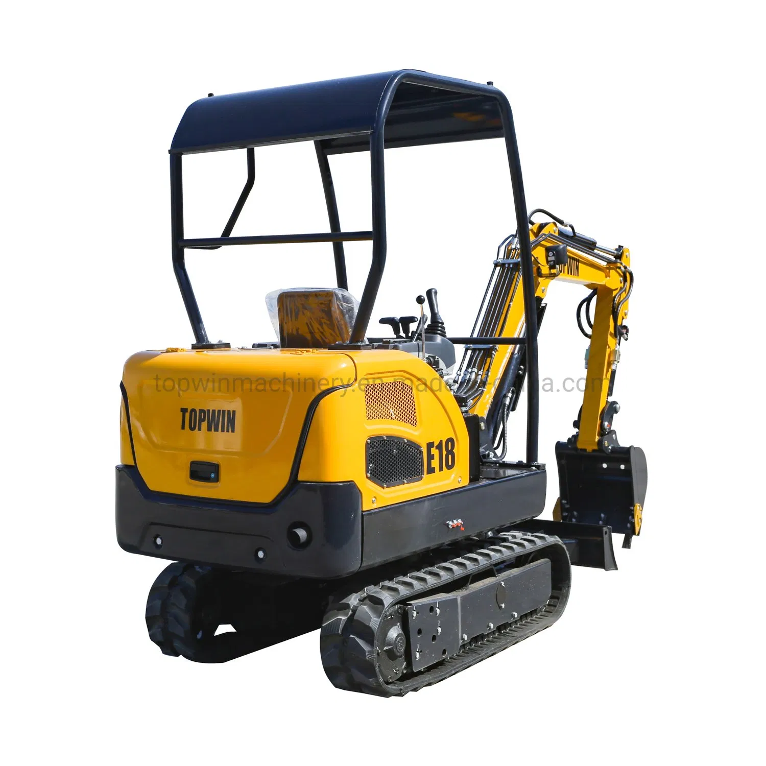 Good Quality Mini Excavator with Trailer Auger Attachment Swing Boom Quick Hitch