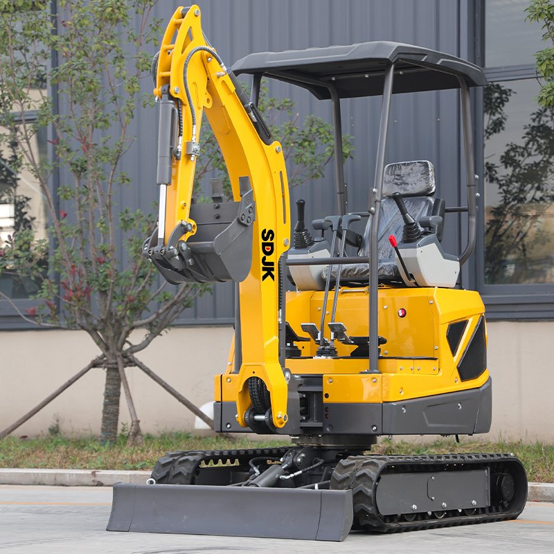 Multifunctional Mini Excavators 1.8ton Multiple Models Hydraulic Type Closed-Cabin Small Excavators