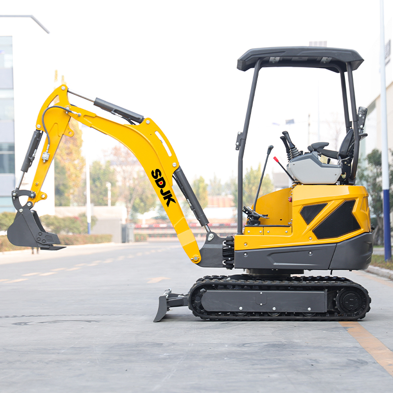 Multifunctional Mini Excavators 1.8ton Multiple Models Hydraulic Type Closed-Cabin Small Excavators