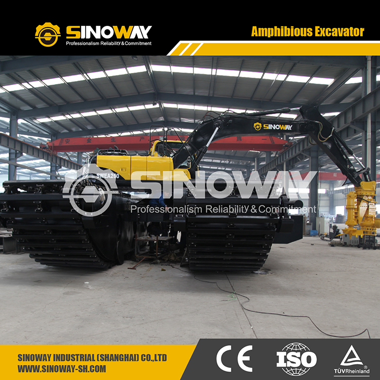 Amphibious Excavation Equipment Long Reach Mini Dredge Excavator Price