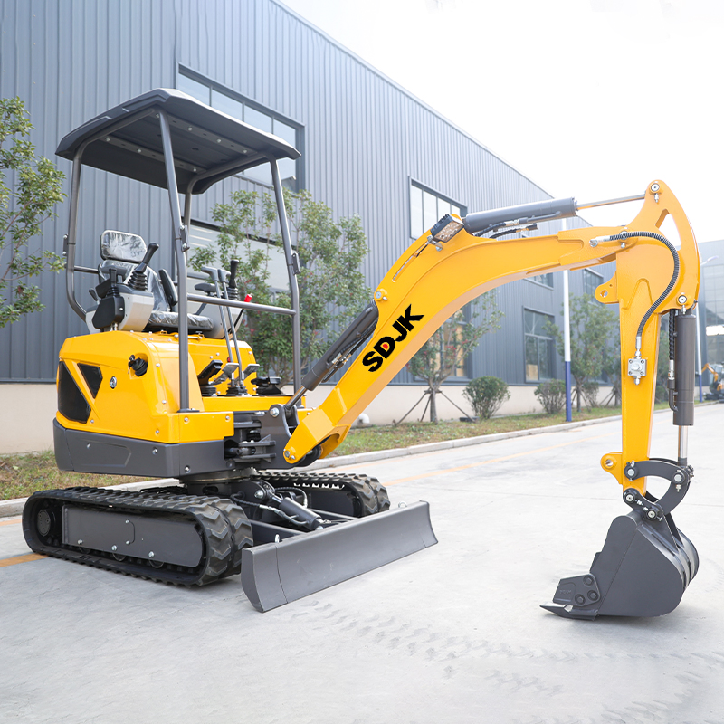 Multifunctional Mini Excavators 1.8ton Multiple Models Hydraulic Type Closed-Cabin Small Excavators