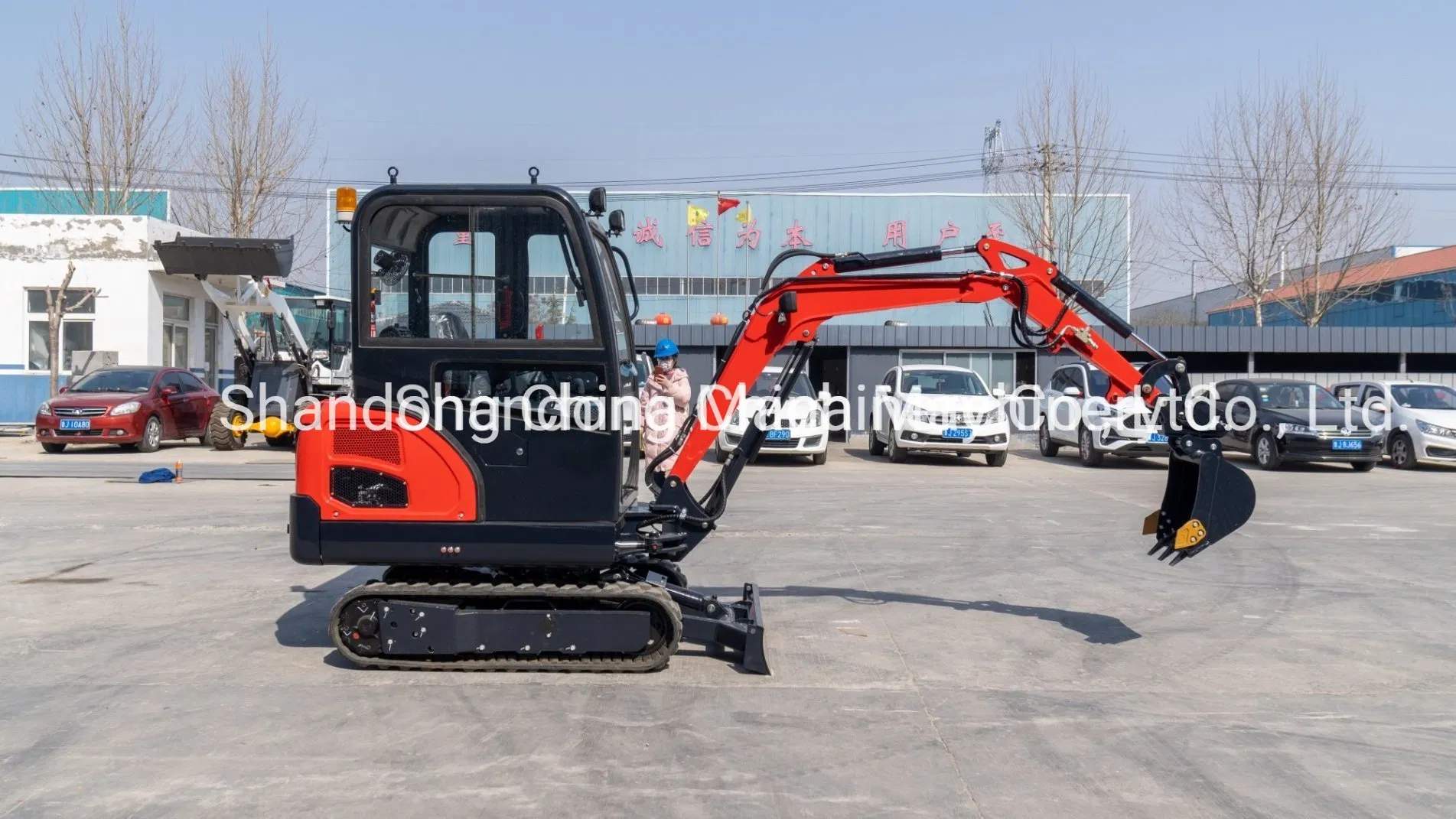 1000kg/1.0 Ton CE ISO Electric Home Used Garden Crawler Backhoe Garden Micro Household Farm Construction Greenhouse with Boom Swing and Radio! ! ! Excavator