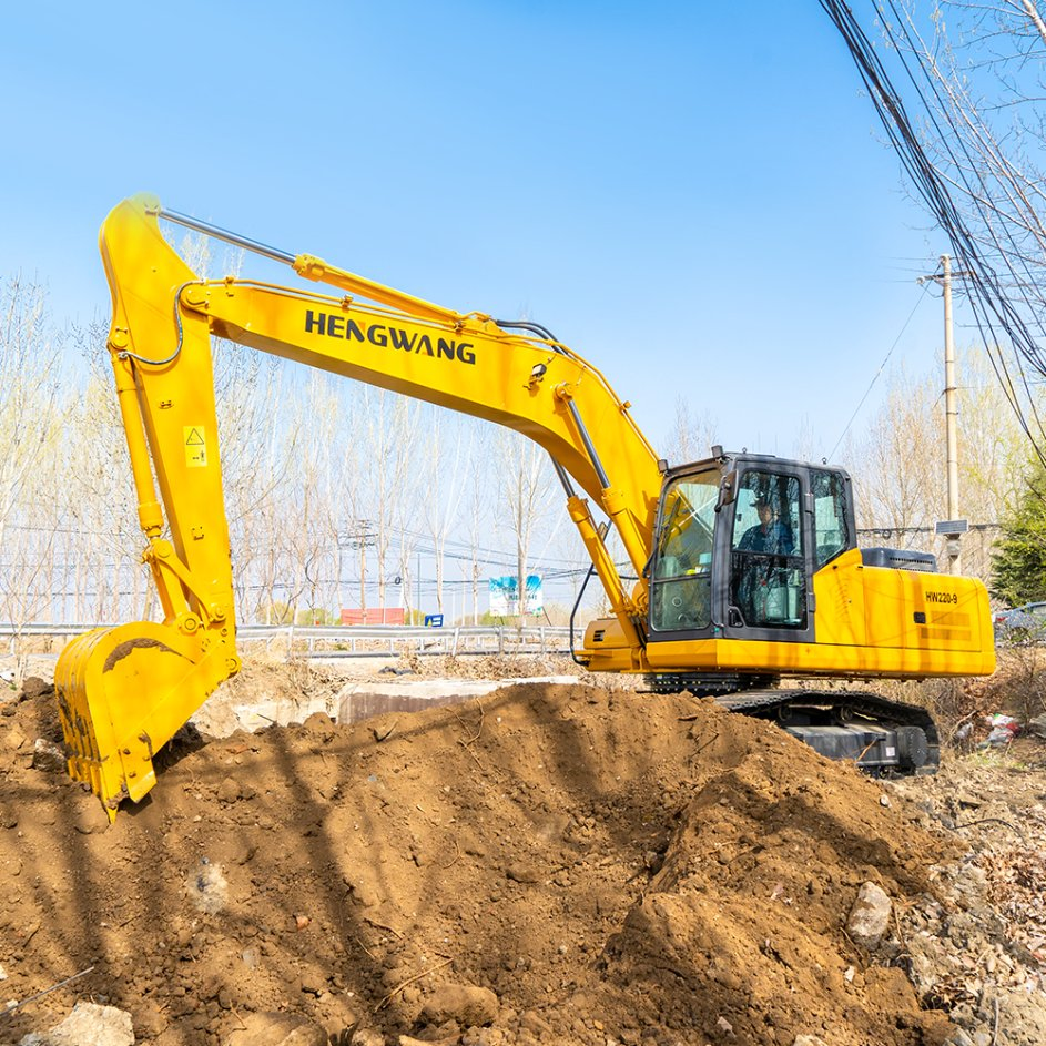 7 Ton to 9 Ton Hydraulic Diesel Engine Long Boom Quick Hitch Mini New Hydraulic Medium Crawler Wheeled Excavator Machine