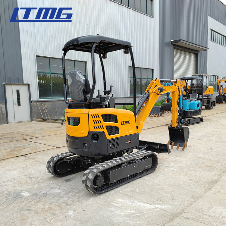 Ltmg Mini Excavator 2 Ton Hydraulic Crawler Digger Bagger Zero Tail Design with Pilot Control Retractable Track Price