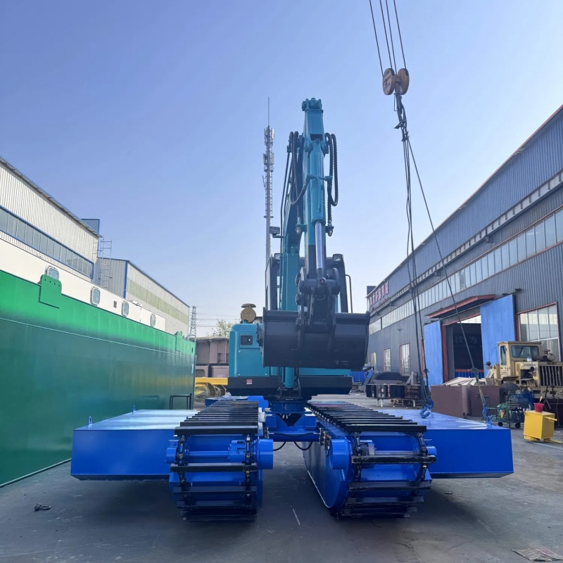 Cheap Amphibious Excavator for Small River Cleaning and Desilting