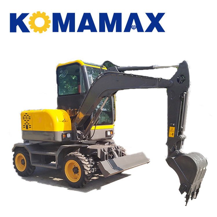 Factory Price 4 Ton Mini Wheeled Excavators Brand New Small Hydraulic Farm Used Mini Digging Machine