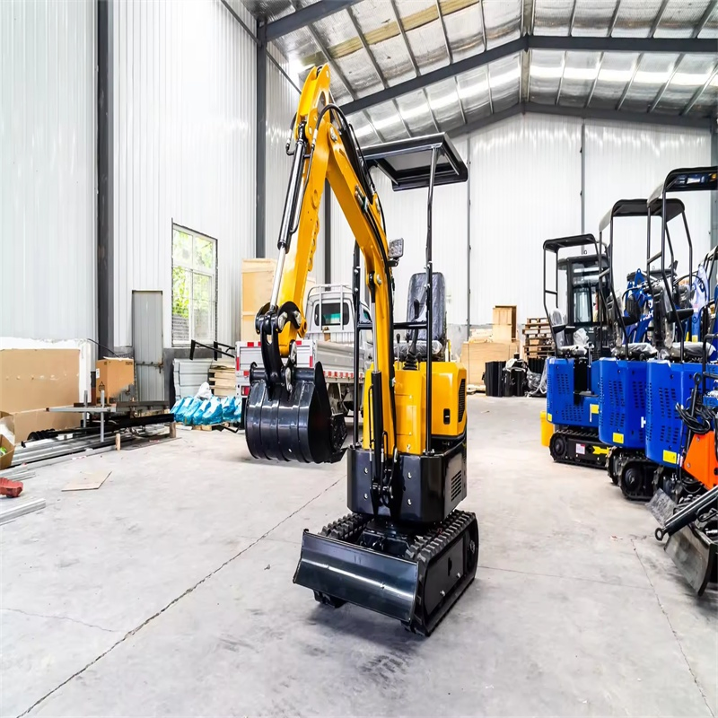 Best Mini Excavators Crawler Small 1.0 Ton Excavator with Attachments Auger Hammer Bucket for Sale