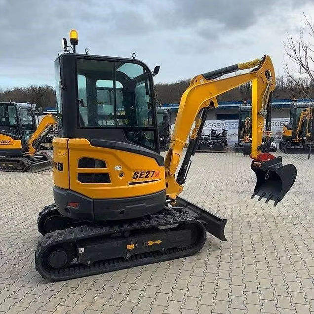 Hot Sale Shantui Se27sr 27 Ton Zero Tail Swing Mini Excavator Compact Design for Construction and Landscaping